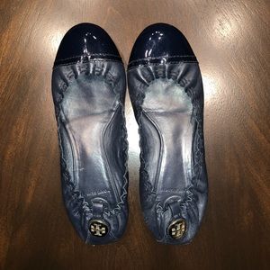 Tory Burch Ballet Flats Navy Blue